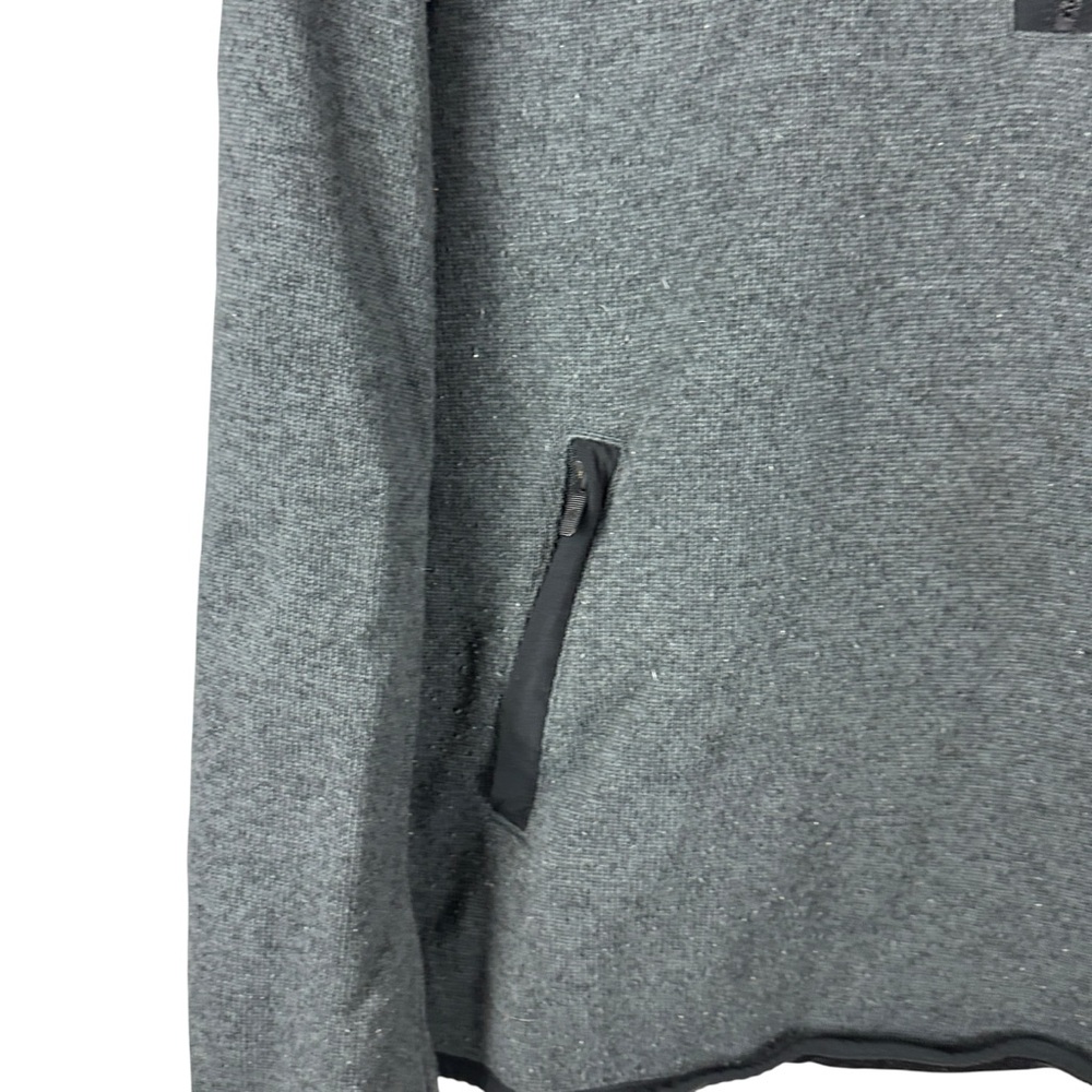 Mens Y2K Lululemon Grey Quarter Zip Athletic Pullover Hoodie Size M - Picture 4 of 10